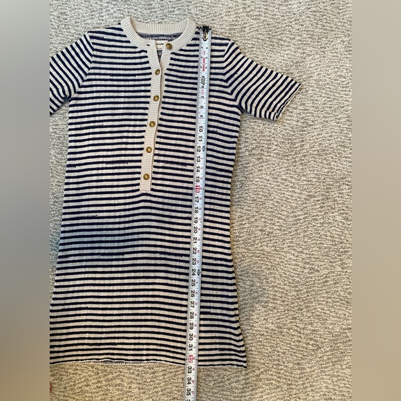 Zadig & Voltaire Tahoe Striped Knit Dress NWT Navy and Cream Striped XS - Picture 9 of 10